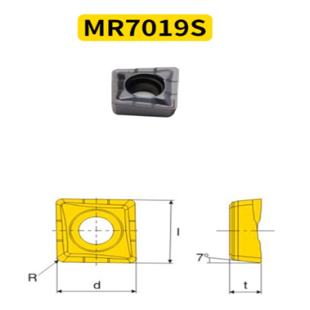 U drill bladeQCMT050204-CM LF6018S